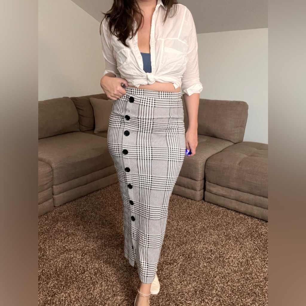 Body Con Midi Pencil Skirt